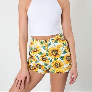 American Apparel Sunflower Shorts